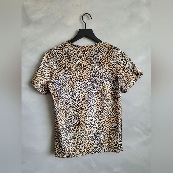 Aspen Body Vintage Cheetah Animal Print Lycra Blend Top Size Large Y2k 00s - Picture 7 of 11